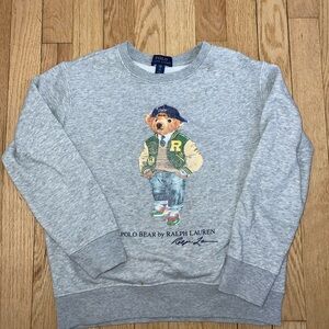 Polo by Ralph Lauren Gray Polo Bear Crewneck Sweatshirt